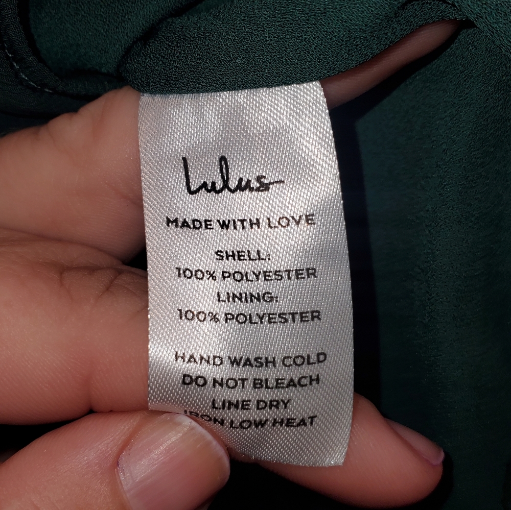 Lulu's NWT Playful Passion Emerald Green Flutter Sleeve Romper - Picture 4 of 11